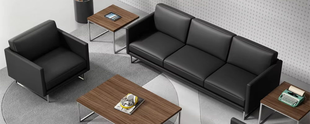 Luxurious executive office sofa for modern workspaces
