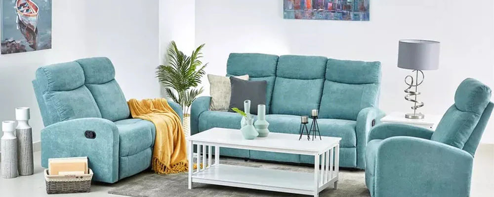 Modern motorized recliner with premium upholstery and ergonomic design.