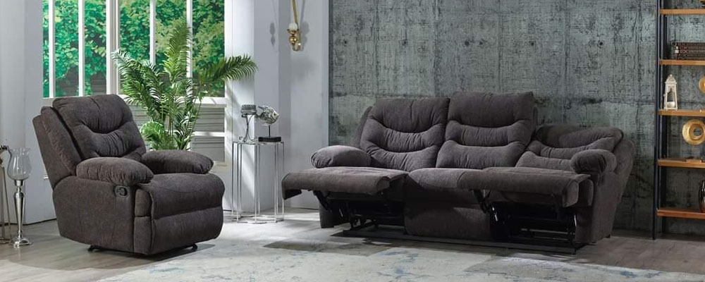 Modern motorized recliner with premium upholstery and ergonomic design.