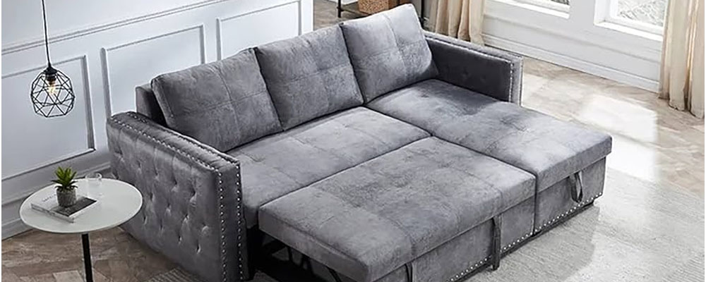 Modern Sofa Cum Bed with Space-Saving Design